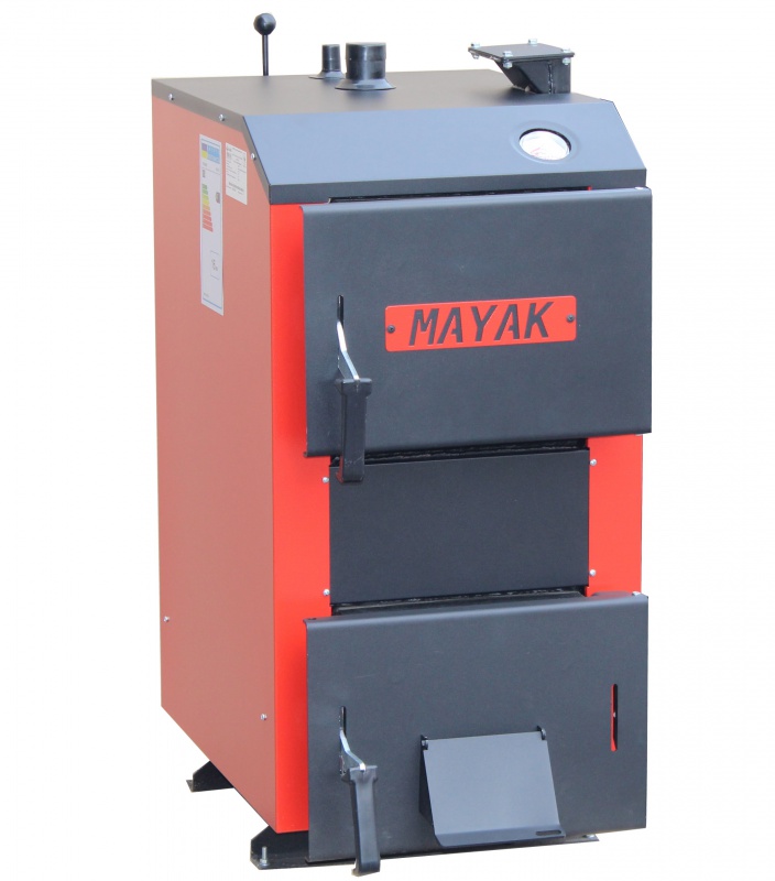 Твердопаливний котел з чавунними колосниками Маяк АОТ-16 STANDARD 5MM